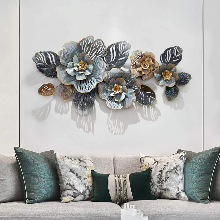 Tuberose gray Flower wall decor 50*23
