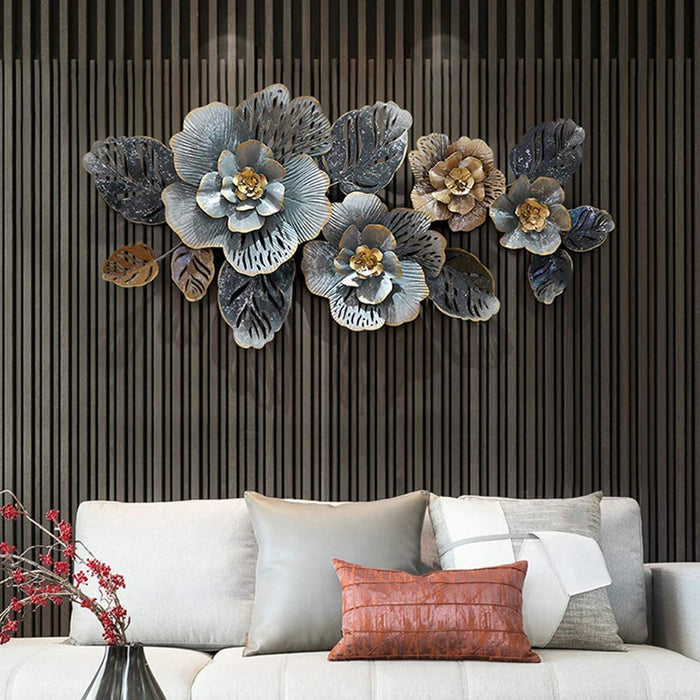 Tuberose gray Flower wall decor 50*23