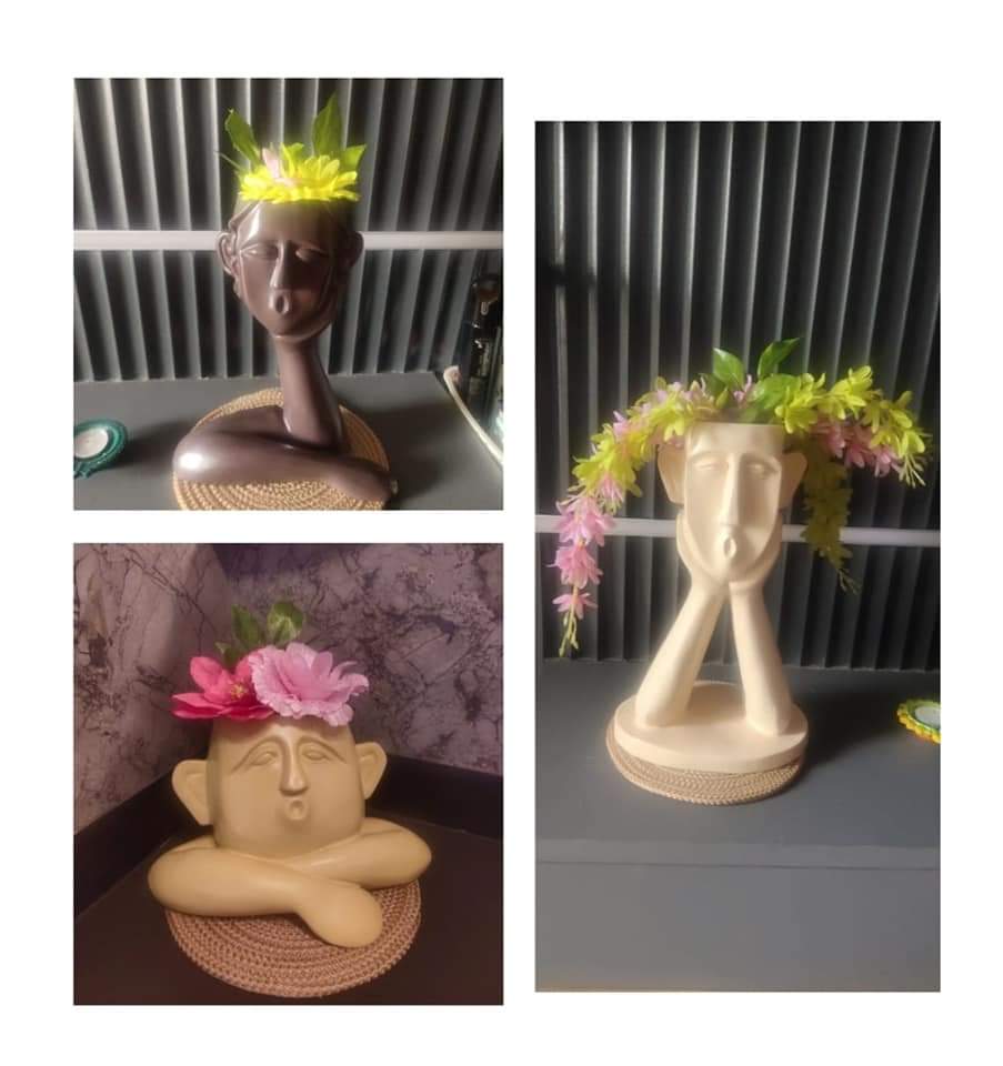 Polyresin Face Planter 14*11*7