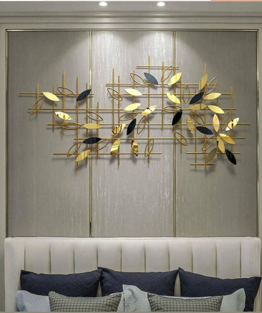 Leaves On Mesh Wall Decor 58*32*3