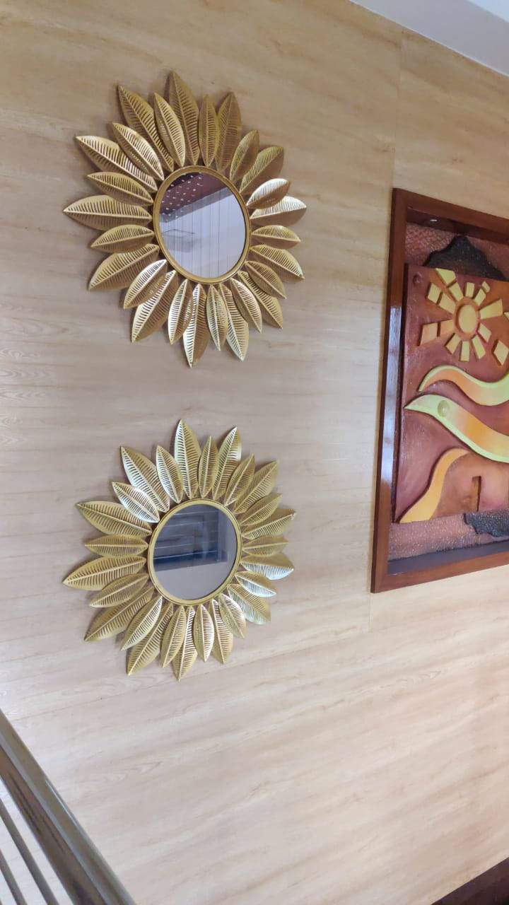 Golden Leaf Mirror 30*30