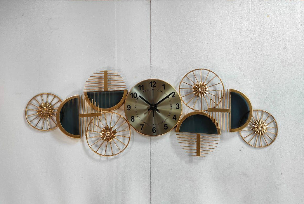 Flower Wheels Clock 36*12