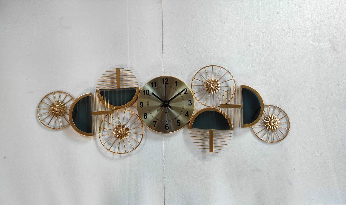 Flower Wheels Clock 36*12