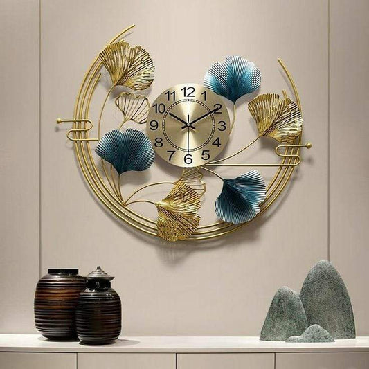 Ginkgo leaf Ring Clock 34