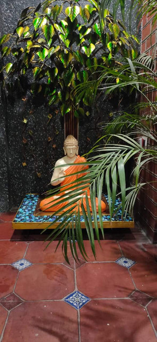 Buddha With Led Tree