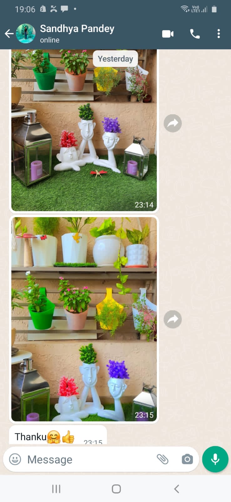 Polyresin Planter14*11*7