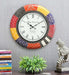 Wooden Hand Painted Wall Clock 18*18-5
