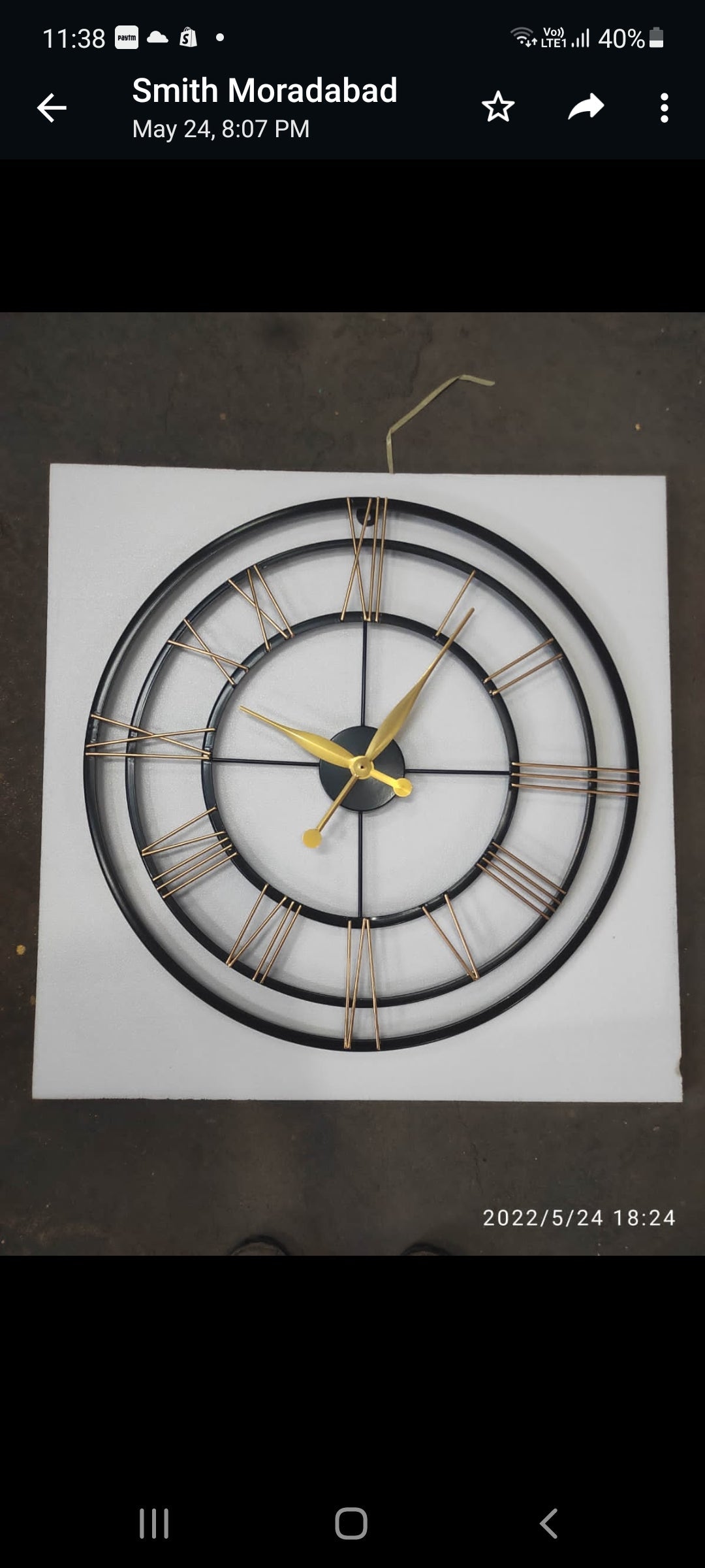 Bohemia Clock 24*24
