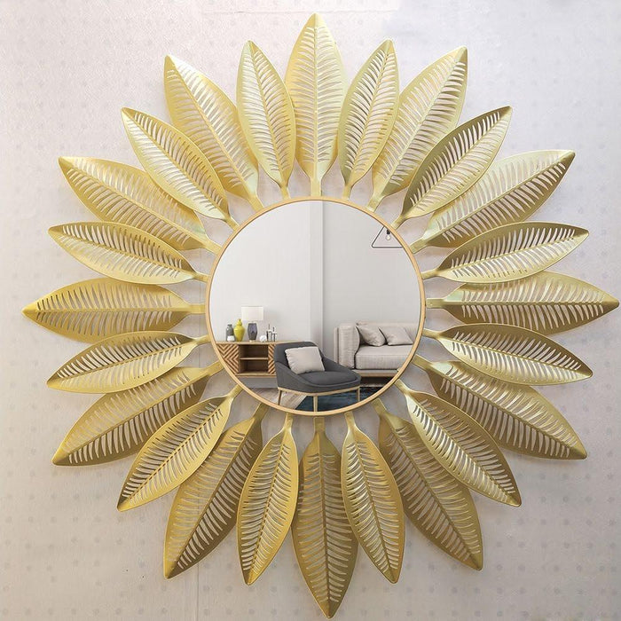 Golden Leaf Mirror 30*30 - V Home Decor