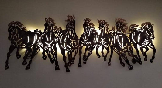 7 Horse 42*18 - V Home Decor