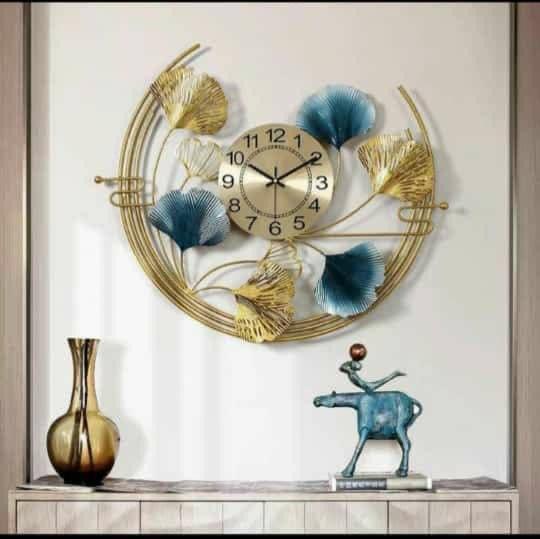 Ginkgo leaf Ring Clock 36 - V Home Decor