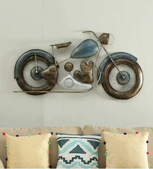 Blue Bike Wall Decor 60*34 - V Home Decor