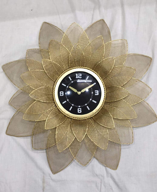 Black Dial Leaf Clock 24*24 - V Home Decor