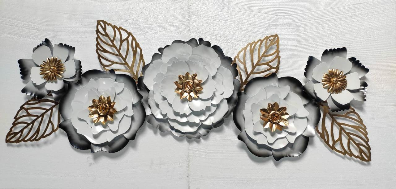 White Flower Wall Decor 48*24 - V Home Decor