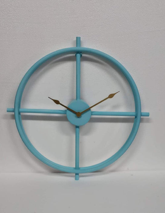 Blue metal Clock 24*24