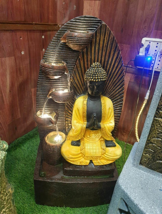 Fibre Buddha Fountain 15*10*27