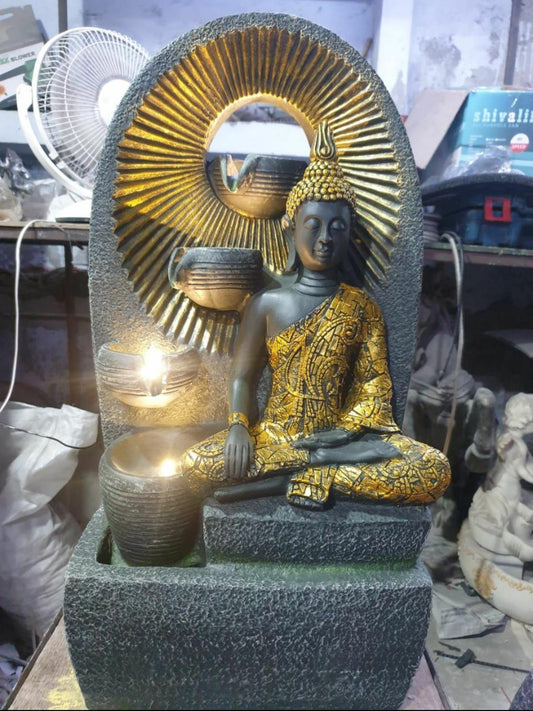 Fibre Buddha Fountain 15*10*24