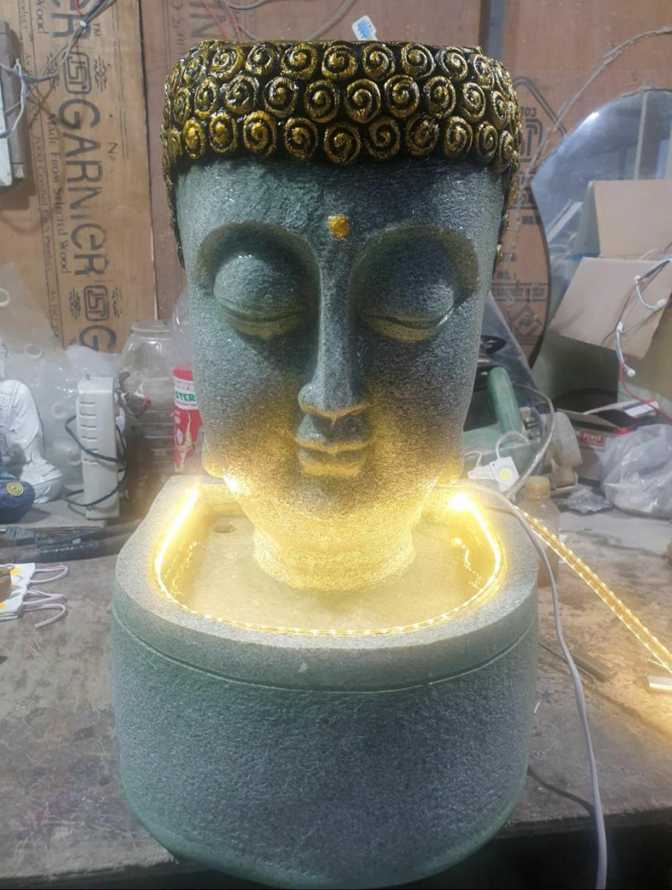 Fibre Buddha Fountain 12*12*24