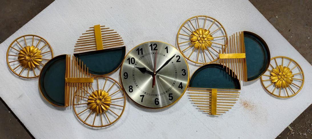 Flower Wheels Clock 36*12