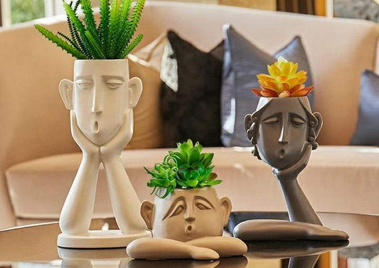 Polyresin Face Planter 14*11*7