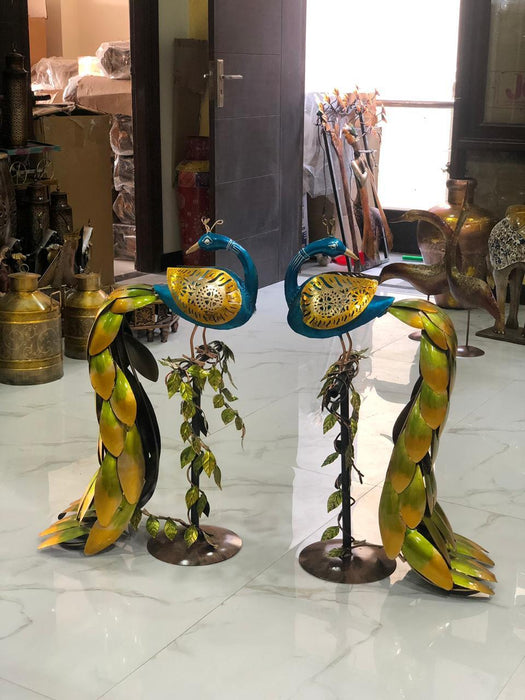 Peacock pair leaf stand 18*26*31