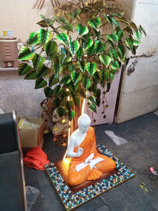 Buddha with led tree