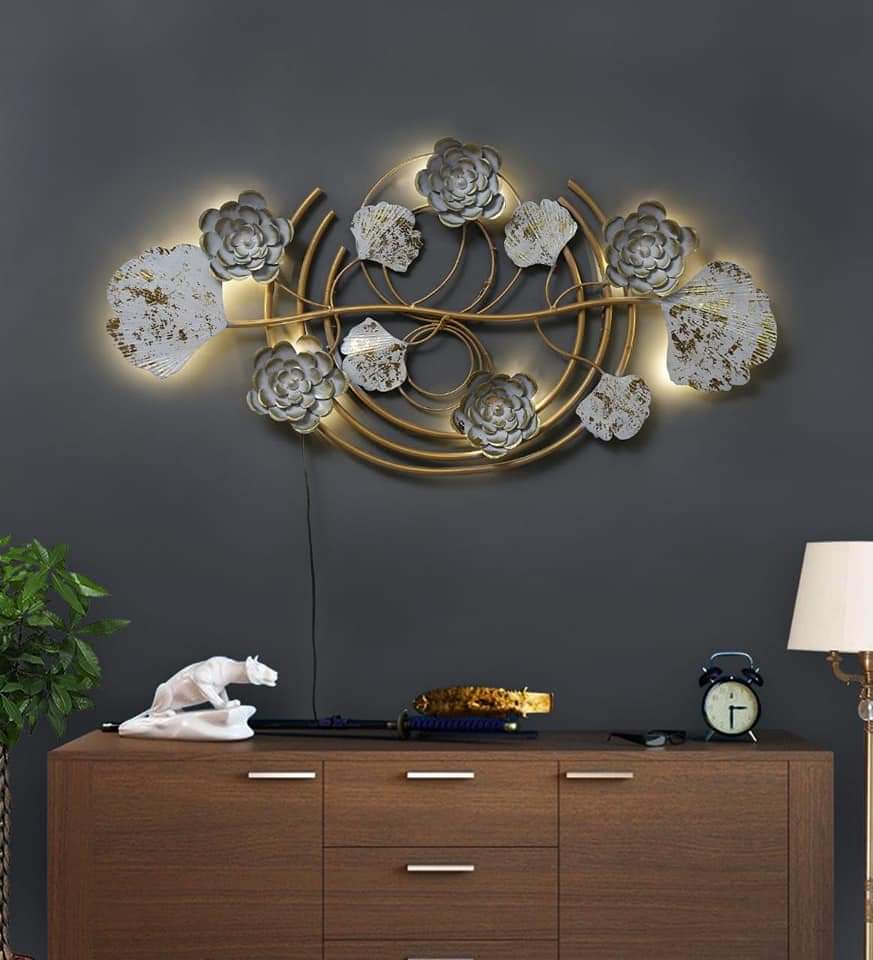 Flower Ginkgo Ring Wall Decor 44*23