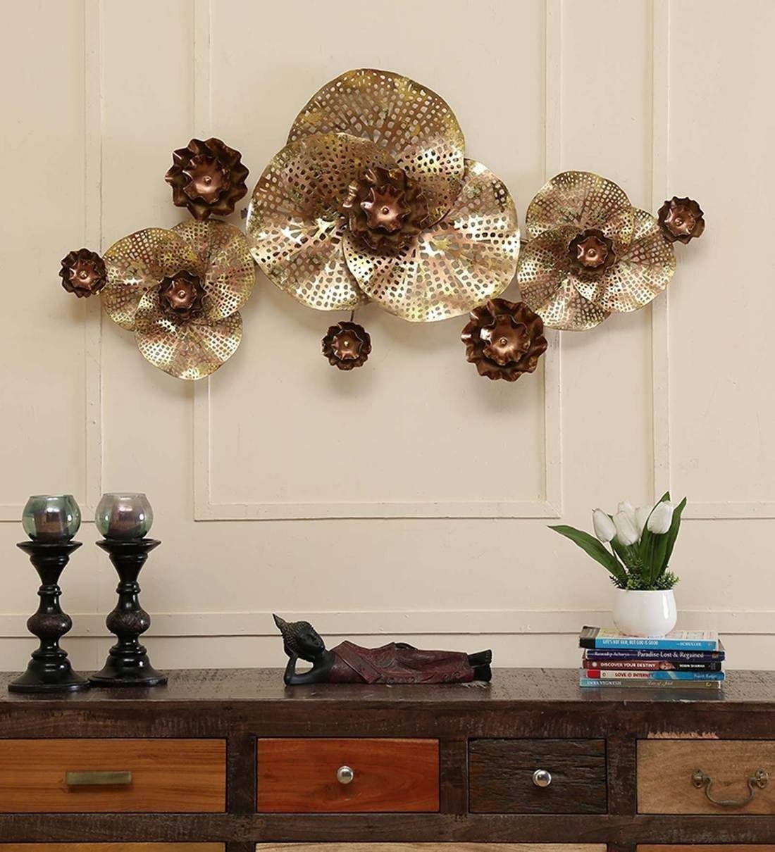 Flower Plate Wall Decor 22*42