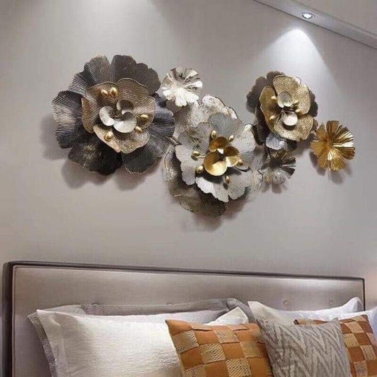 Golden Lily Flower Wall Decor 24*48