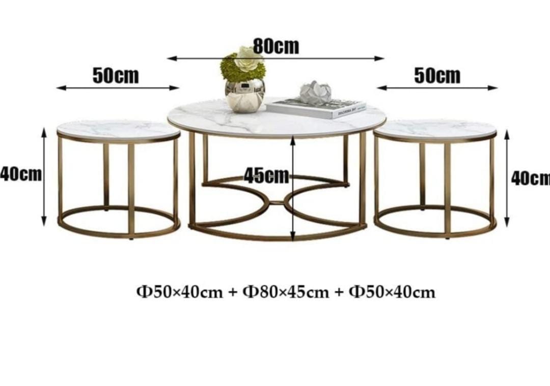 Rose Gold Coffee Table 80*50*50