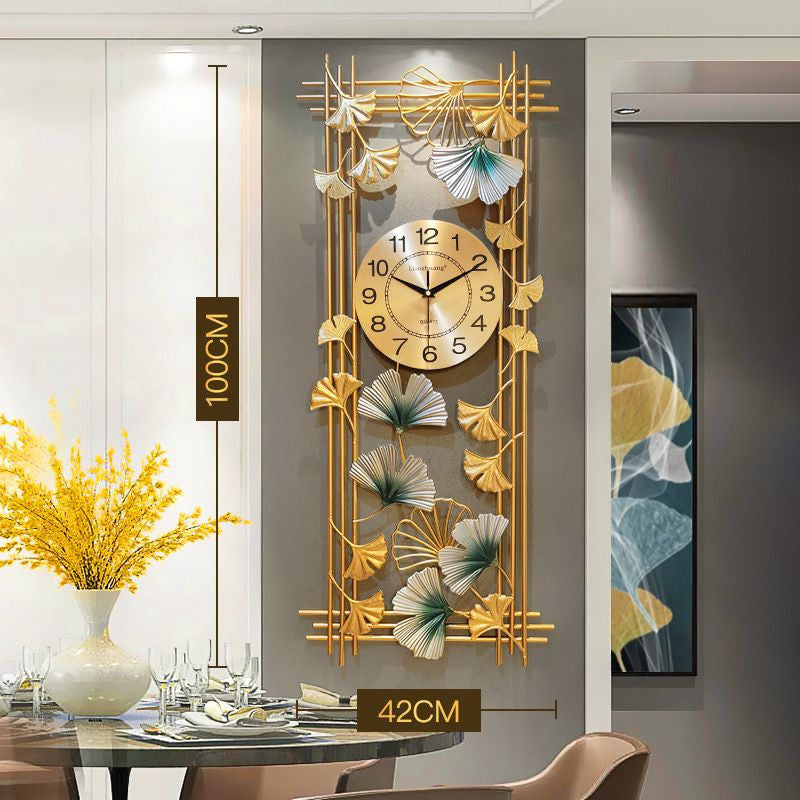 Vertical Gingko Clock 16*36