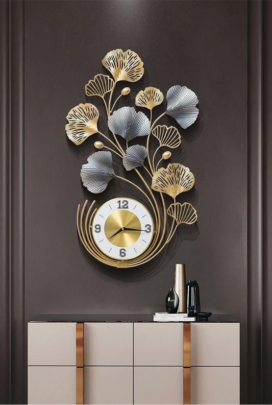 Ginkgo Vertical Clock 22*36