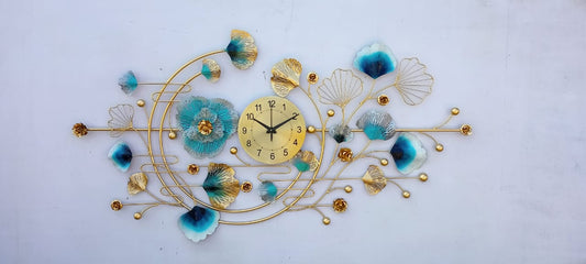 Double Moon Ginkgo Ring Clock 24*48