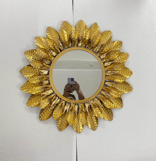 Golden Leaf Mirror 24*24