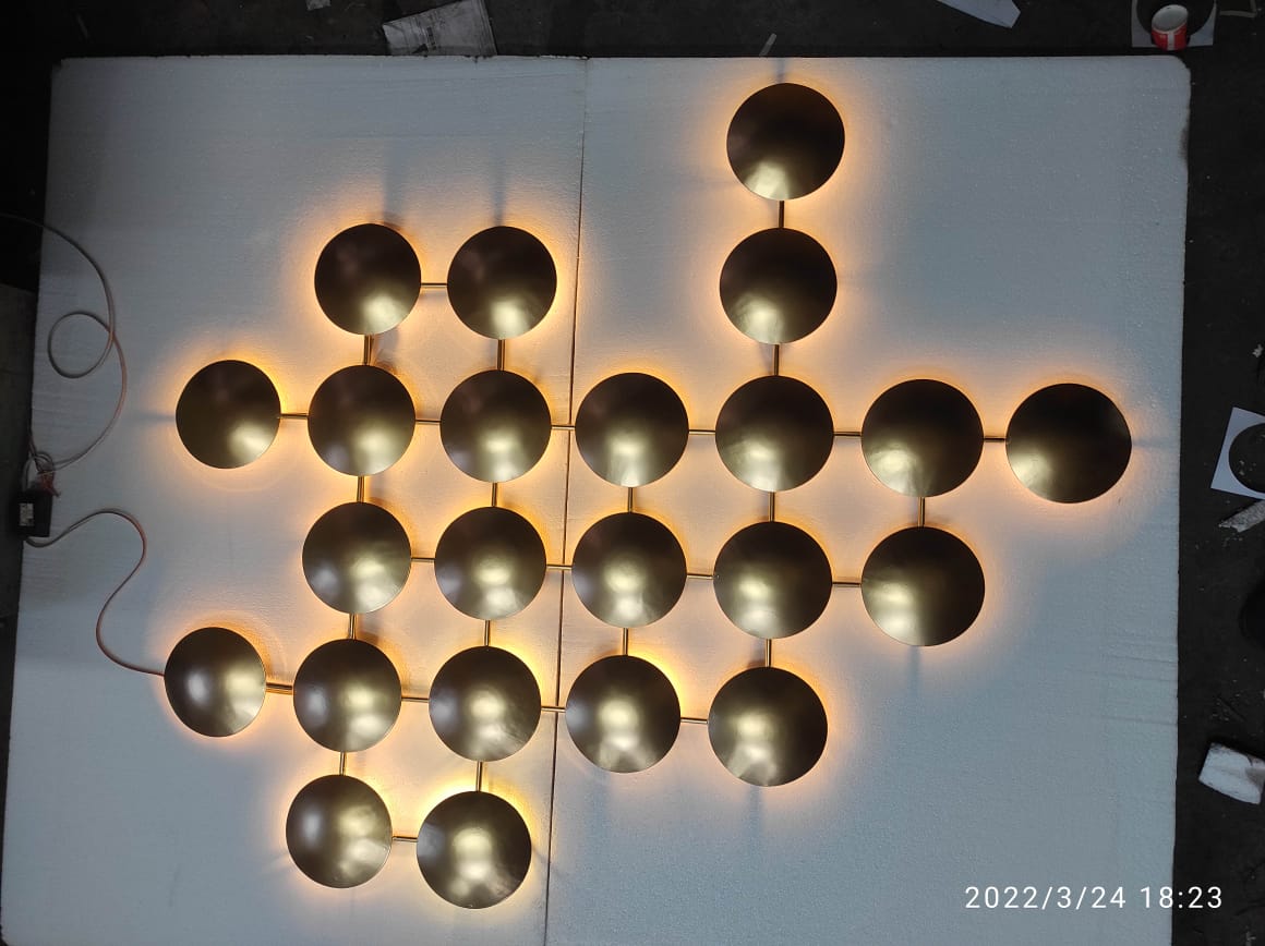 Golden Led Bowls 48*48