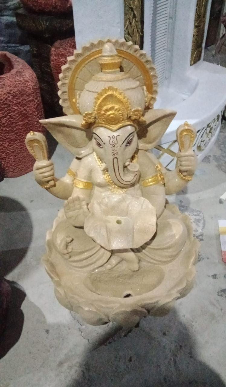 Small Fiber Ganesh Fountain 14*24