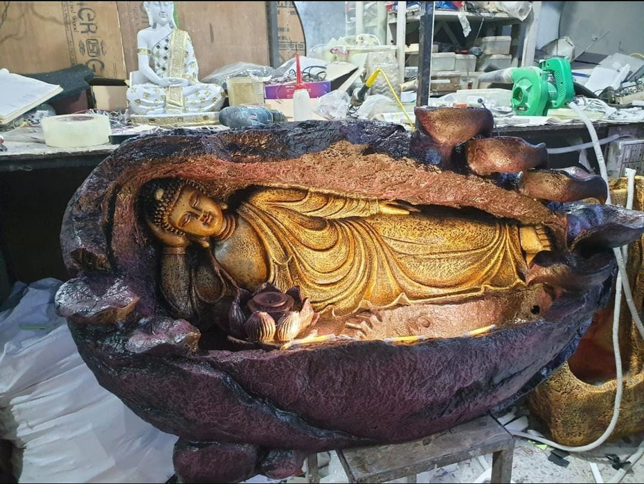 Fibber Sleeping Buddha Antique  36*24*12