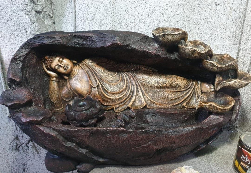 Fibber Sleeping Buddha Antique  36*24*12