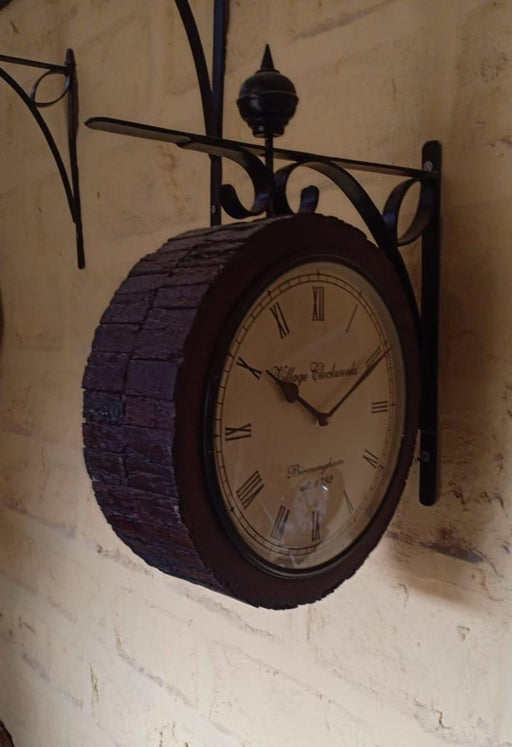 Wooden Railway Wall Clock 10*10