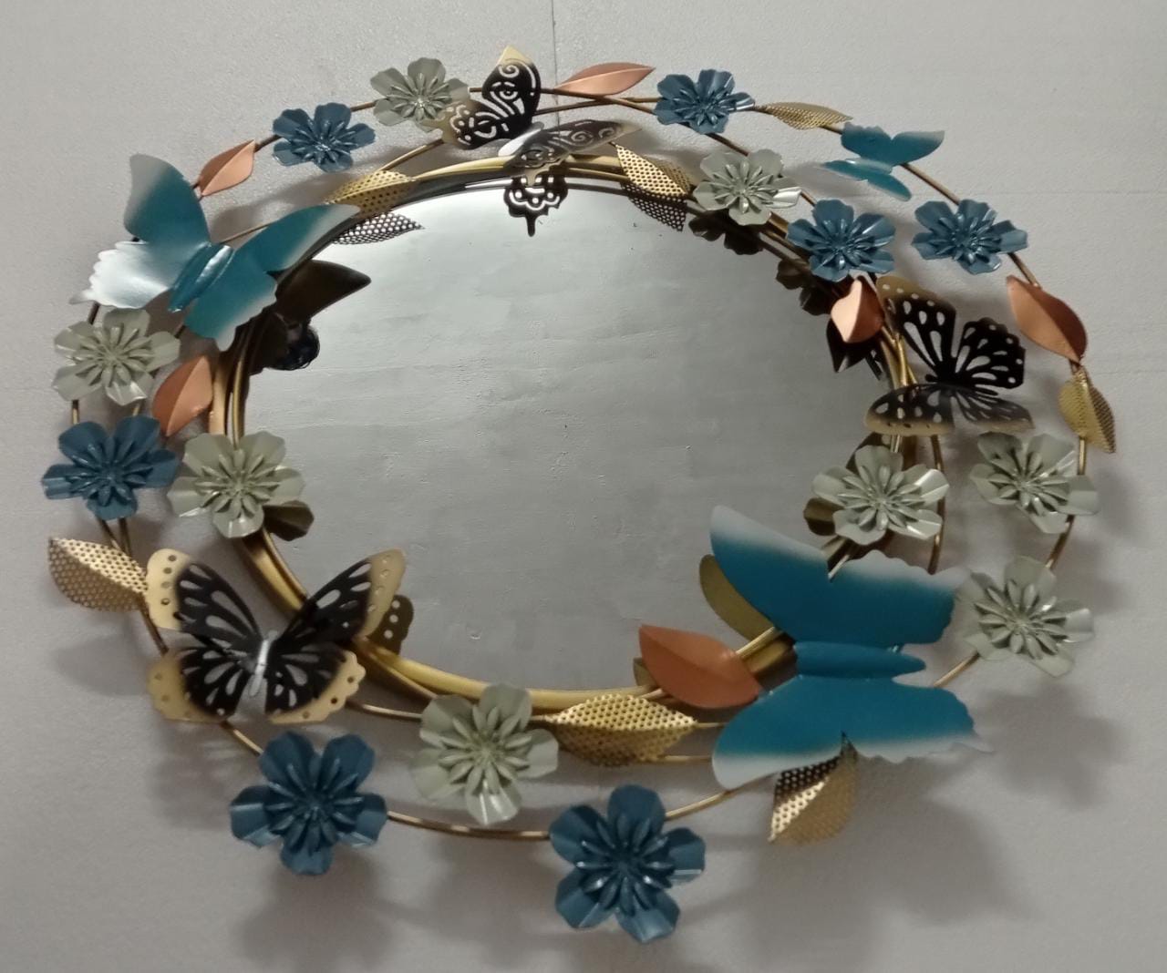 Butterfly Flower Mirror 30*30