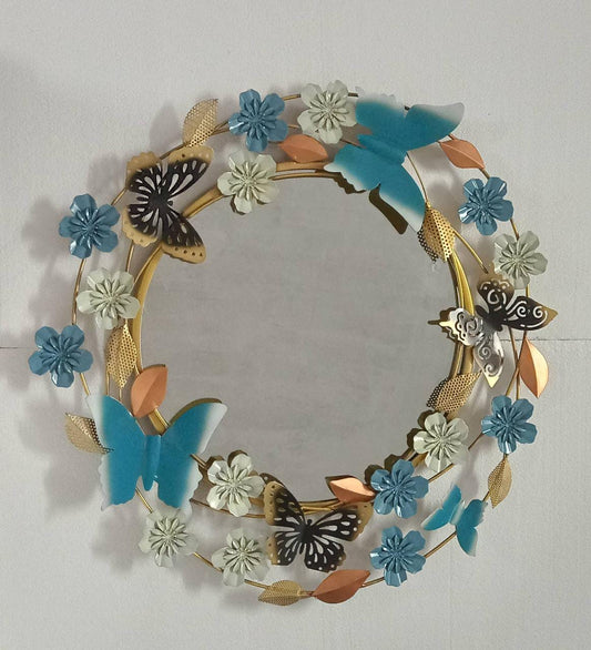 Butterfly Flower Mirror 30*30