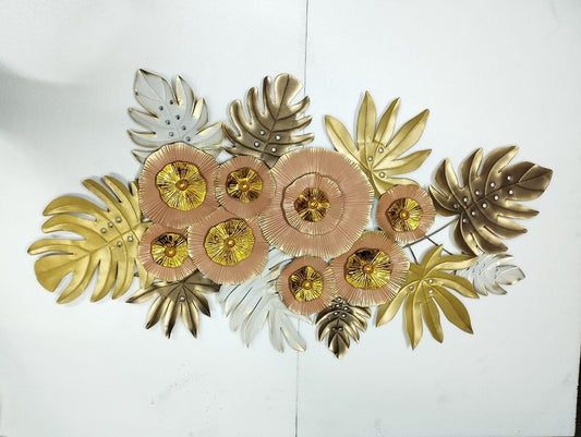 Golden Flower Wall Decor 28*52