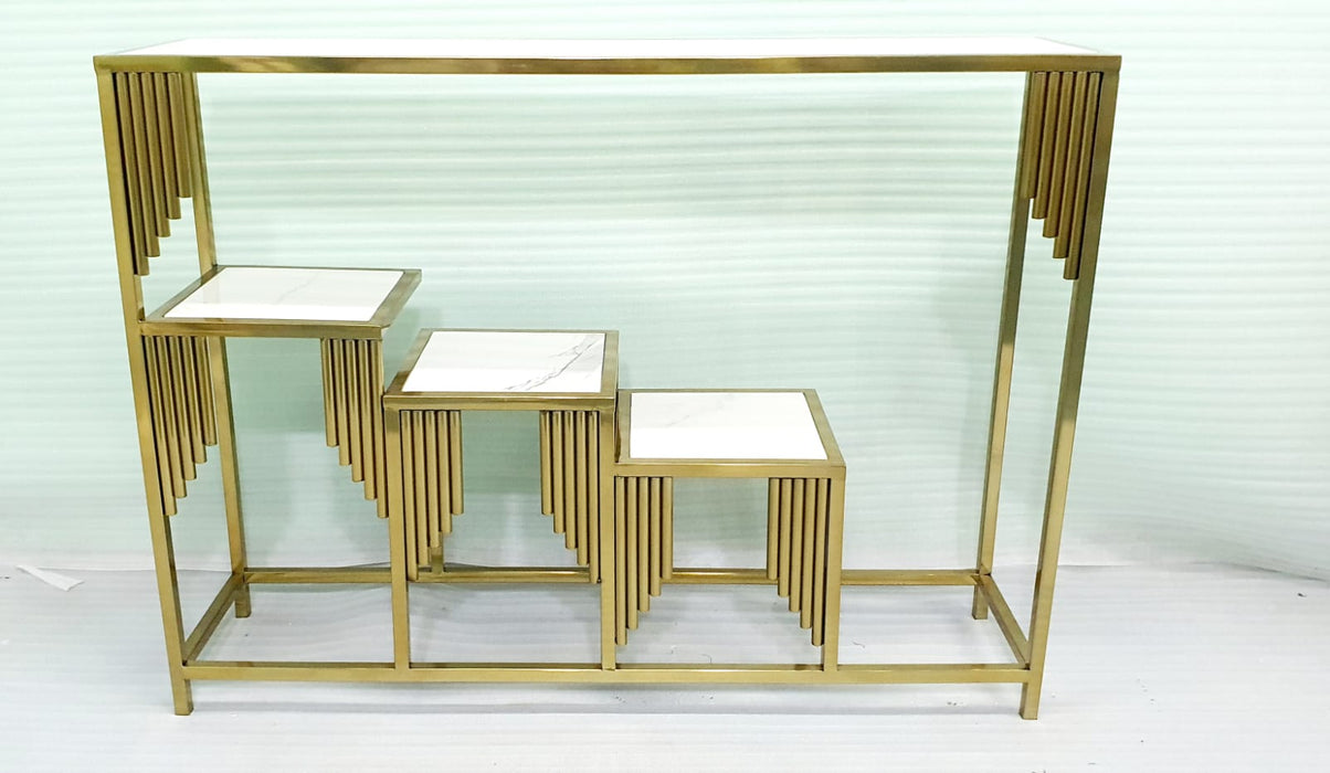 Stainless Steel Console Side Table  48*12*36