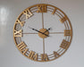 Golden Roman Clock 24*24