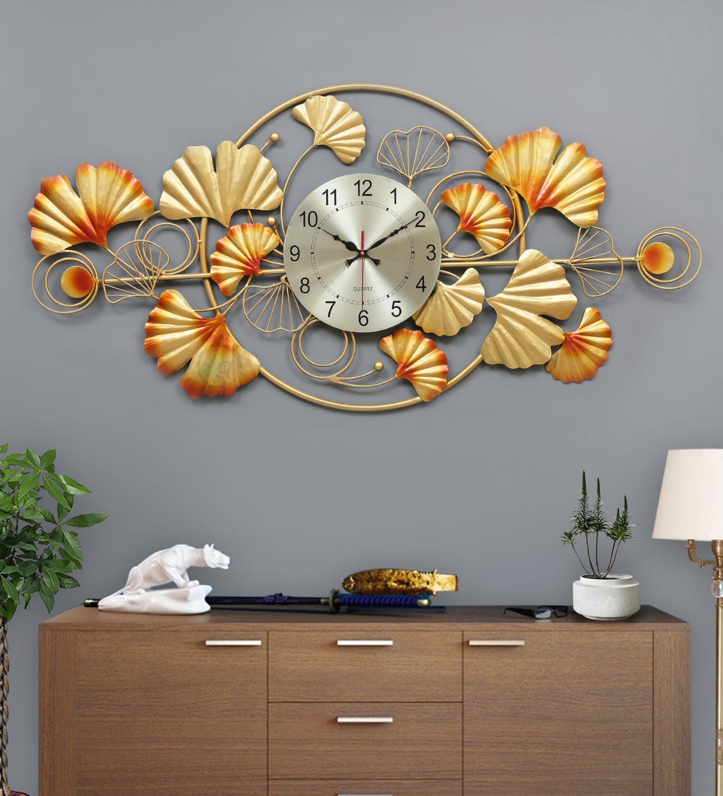 Ginkgo Ring Clock 48*2*24