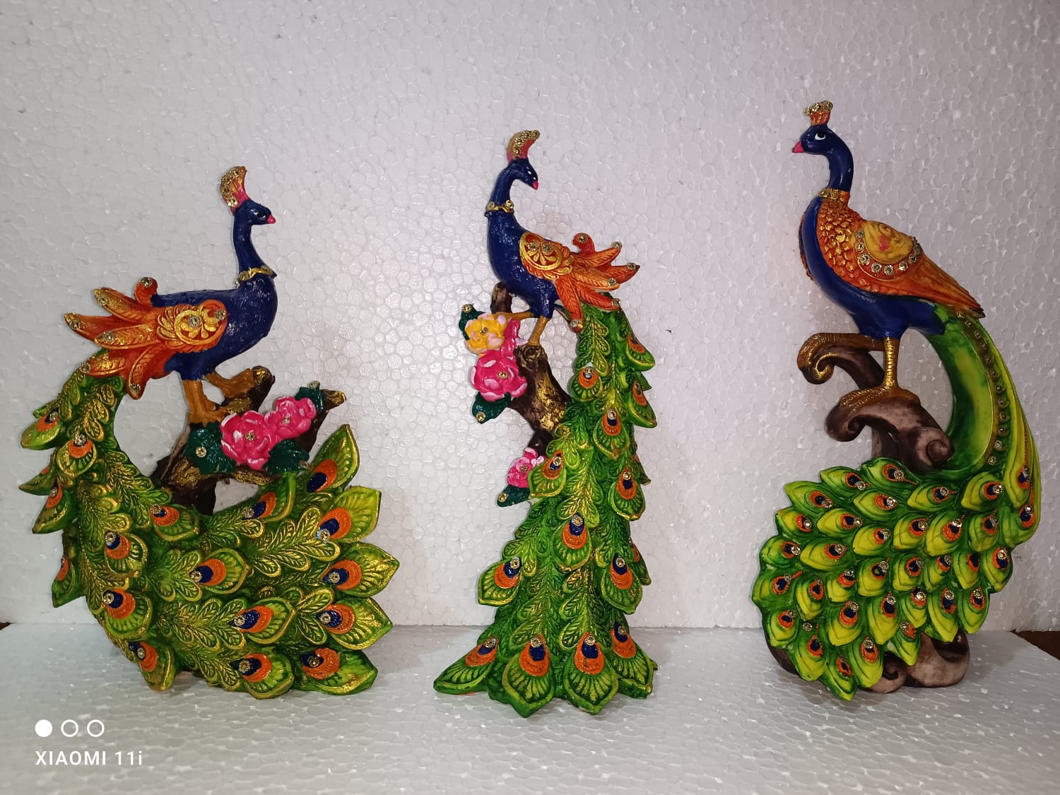 Polyresin Peacock Table Decor 9*11