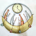 Beautiful Metal Boat Clock 21*22*3