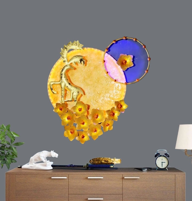 Deer With Sun Background Wall Decor  28*25