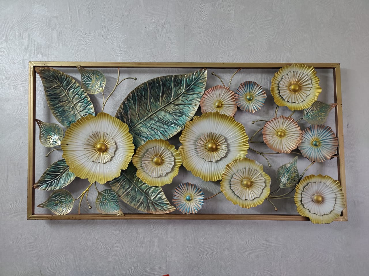 Turquish Flower Frame Wall Decor 48*24