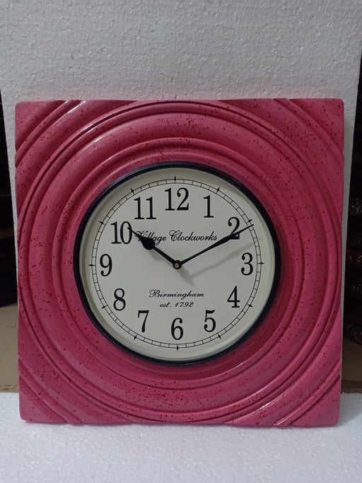 Square Clock With Marble Touch  16"16*10